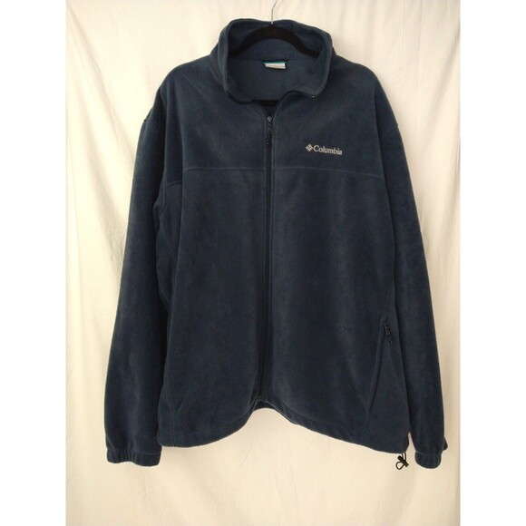 Columbia Other - Columbia XXL Long Sleeve Fleece Zip Up Blue Warm Workwear fabric discoloration